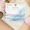 Narelle Silver Waterproof Twisted Chain Bracelet Set