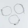 Narelle Silver Waterproof Twisted Chain Bracelet Set