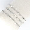 Narelle Silver Waterproof Twisted Chain Bracelet Set