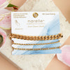 Narelle Gold Waterproof Figaro Chain Bracelet Set