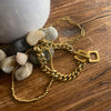 Narelle Gold Waterproof Curb Chain Bracelet Set