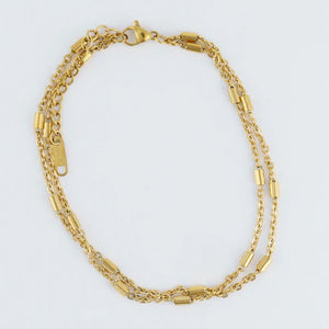 Narelle Gold Waterproof Dainty Bar Anklet