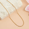 Narelle Gold Waterproof Twisted Chain Necklace