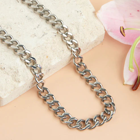 Narelle Silver Waterproof Chunky Chain Necklace