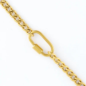 Narelle Gold Waterproof Carabiner Necklace