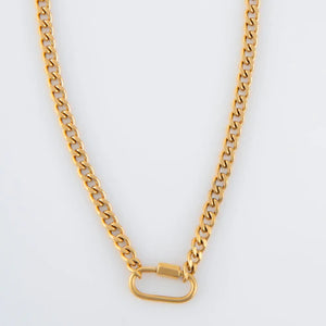 Narelle Gold Waterproof Carabiner Necklace