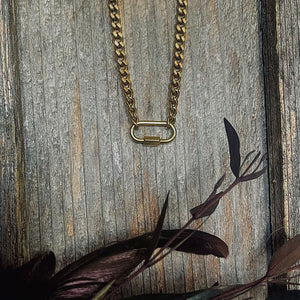 Narelle Gold Waterproof Carabiner Necklace
