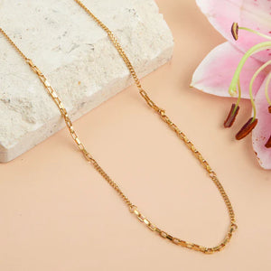 Narelle Gold Waterproof Multi Box Chain Necklace