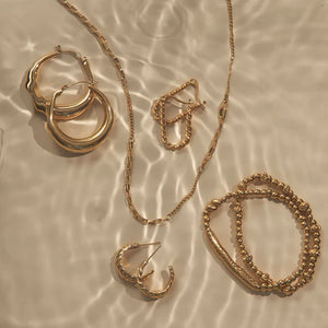Narelle Gold Waterproof Multi Box Chain Necklace