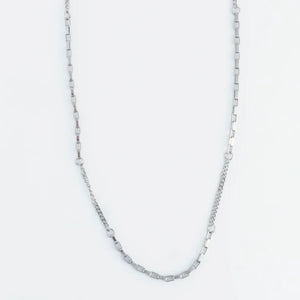 Narelle Silver Waterproof Multi Box Chain Necklace