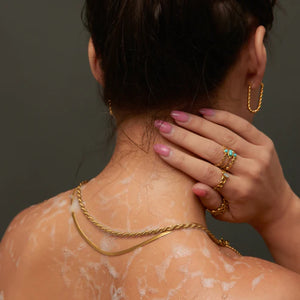 Narelle Gold Waterproof Snake Chain Necklace