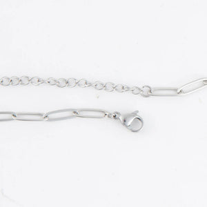 Narelle Silver Waterproof Paperclip Chain Necklace