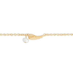 Dainty Wing Gold Wrapped In Prayer Bracelet