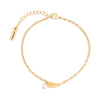 Dainty Wing Gold Wrapped In Prayer Bracelet