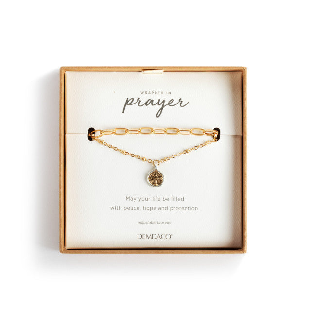 Wrapped in Prayer Layer Gold Bracelet