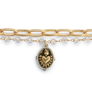 Sacred Heart Gold Bracelet
