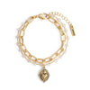 Sacred Heart Gold Bracelet