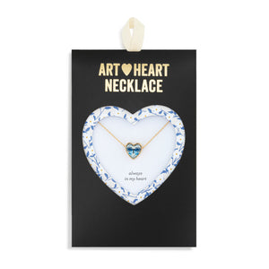 Always In My Heart Art Heart Necklace