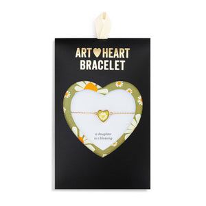 Daughter Art Heart Bracelet