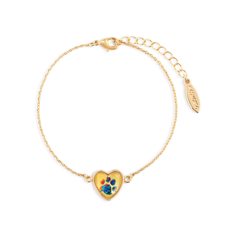 Dog Mom Art Heart Bracelet