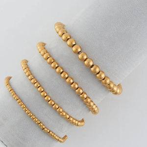 Narelle Gold Waterproof Stretch Ball Bracelet Set