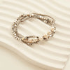 Narelle Silver Waterproof Multi Genuine Pearl Stretch Bracelet Set