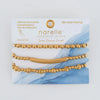 Narelle Gold Waterproof Multi Stretch Bracelet Set