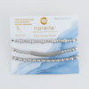 Narelle Silver Waterproof Multi Stretch Bracelet Set