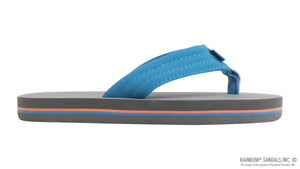 Kid's Grombows Rainbow Sandals - Blue/Orange/Grey