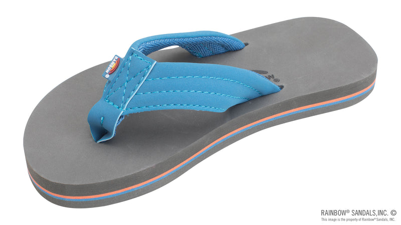 Kid's Grombows Rainbow Sandals - Blue/Orange/Grey