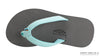 Kid's Grombows Narrow Strap Rainbow Sandals - Aqua/Grey