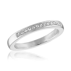 Channel Set CZ Stack Ring