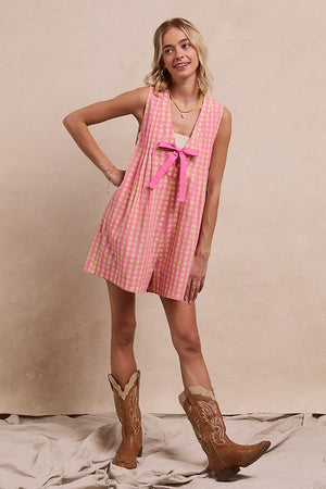 All Checked Out Gingham Romper