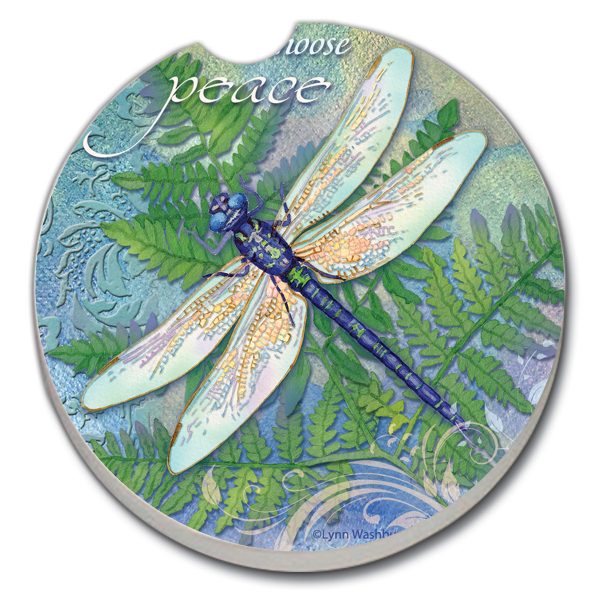 Dragonfly Inspiration Car Coaster