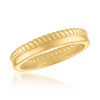 Stacked Rope Band Gold Layers Ring