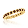 Burgundy Infinity Gold Layers Ring