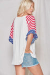 Stand & Salute Patriotic Bell Sleeve Top