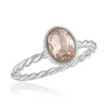 Vintage Rose Oval Stacks Ring