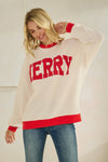 Merry Cream Cloudy Knit Pullover Top