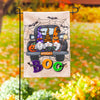 Spooky Truck Garden Burlap Flag