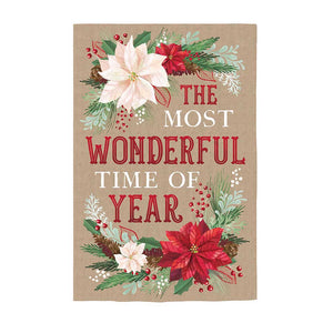 The Most Wonderful Time of the Year Burlap Garden