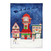 Christmas Eve Linen Garden Flag