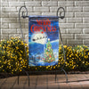 Santa's Sleigh on Christmas Garden Lustre Flag