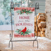 Holiday Cardinal Moire Garden Flag