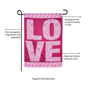 Love Suede Garden Flag