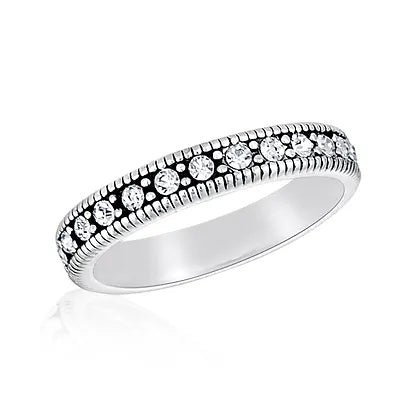 CZ Eternity Stack Ring