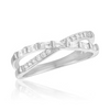 Crystal Crossover Stacks Ring