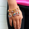 CHARM IT! Gold Rainbow Sparkle Peace Charm