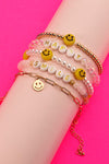 Smiley Stretchable Bracelet Set