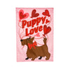 Puppy Love Garden Applique Flag